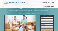 Desktop Screenshot of moversofhouston.com