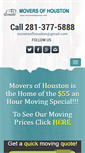 Mobile Screenshot of moversofhouston.com