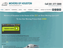 Tablet Screenshot of moversofhouston.com